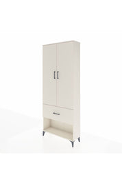 Arges Dolap 3 Raflı Tek Çekmeceli 2 Kapaklı 88x30x221 Aytaşı-Aytaşı
