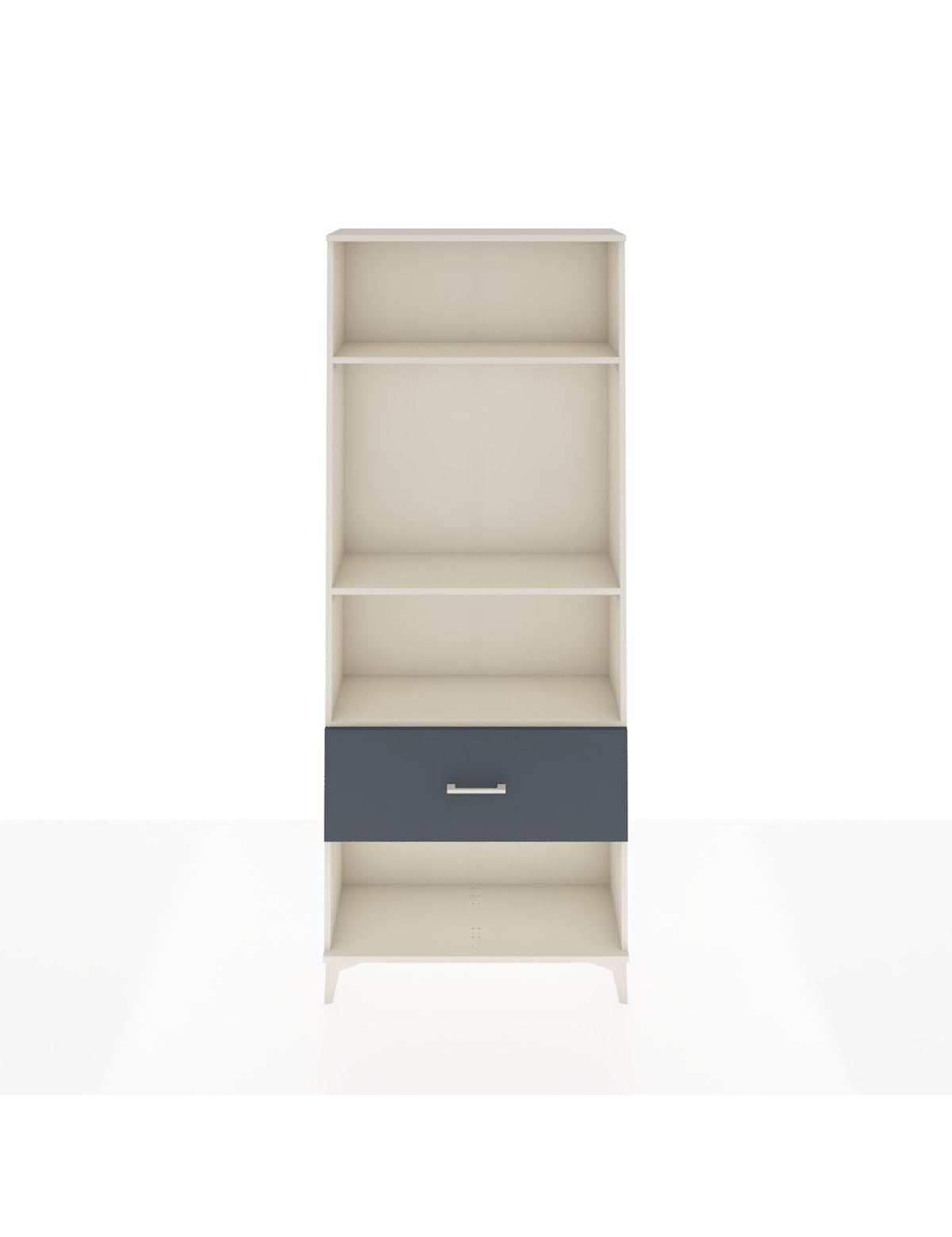 Arges Dolap 3 Raflı Tek Çekmeceli 88x30x221 Aytaşı-Antrasit