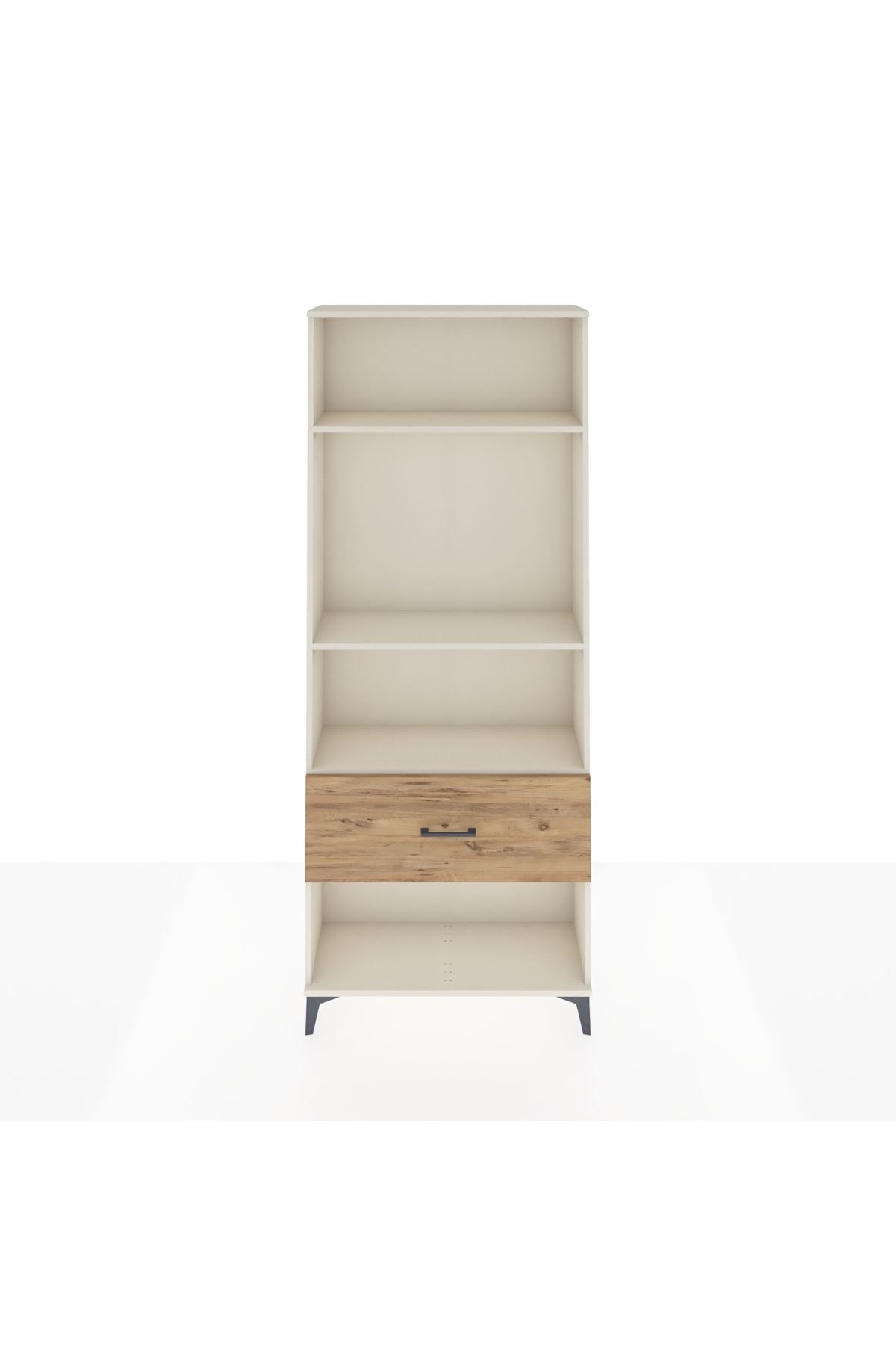 Arges Dolap 3 Raflı Tek Çekmeceli 88x30x221 Aytaşı-Çam