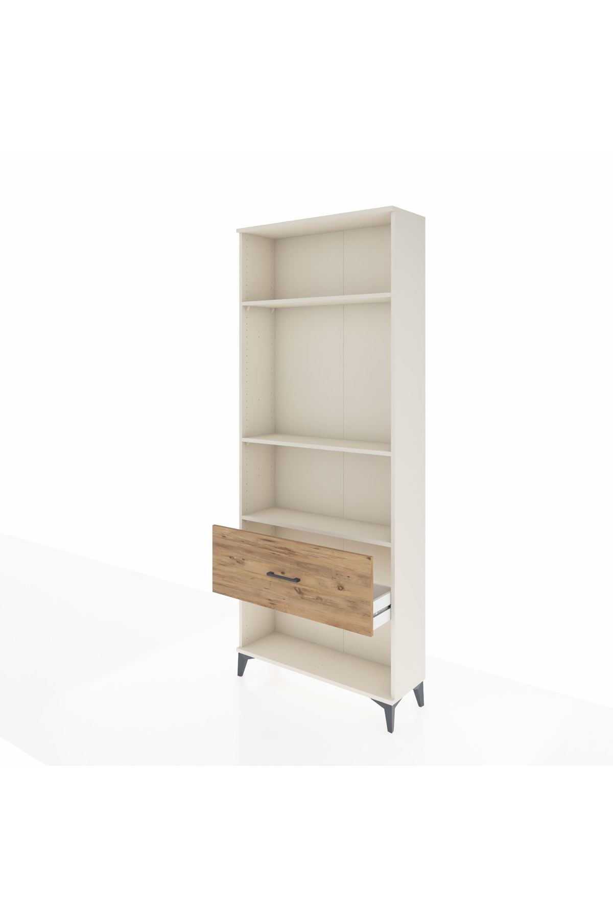 Arges Dolap 3 Raflı Tek Çekmeceli 88x30x221 Aytaşı-Çam