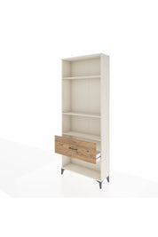 Arges Dolap 3 Raflı Tek Çekmeceli 88x30x221 Aytaşı-Çam