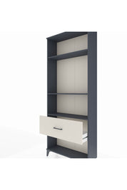 Arges Dolap 3 Raflı Tek Çekmeceli 88x30x221 Antrasit-Aytaşı