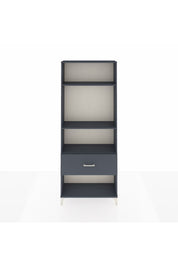 Arges Dolap 3 Raflı Tek Çekmeceli 88x30x221 Antrasit-Antrasit