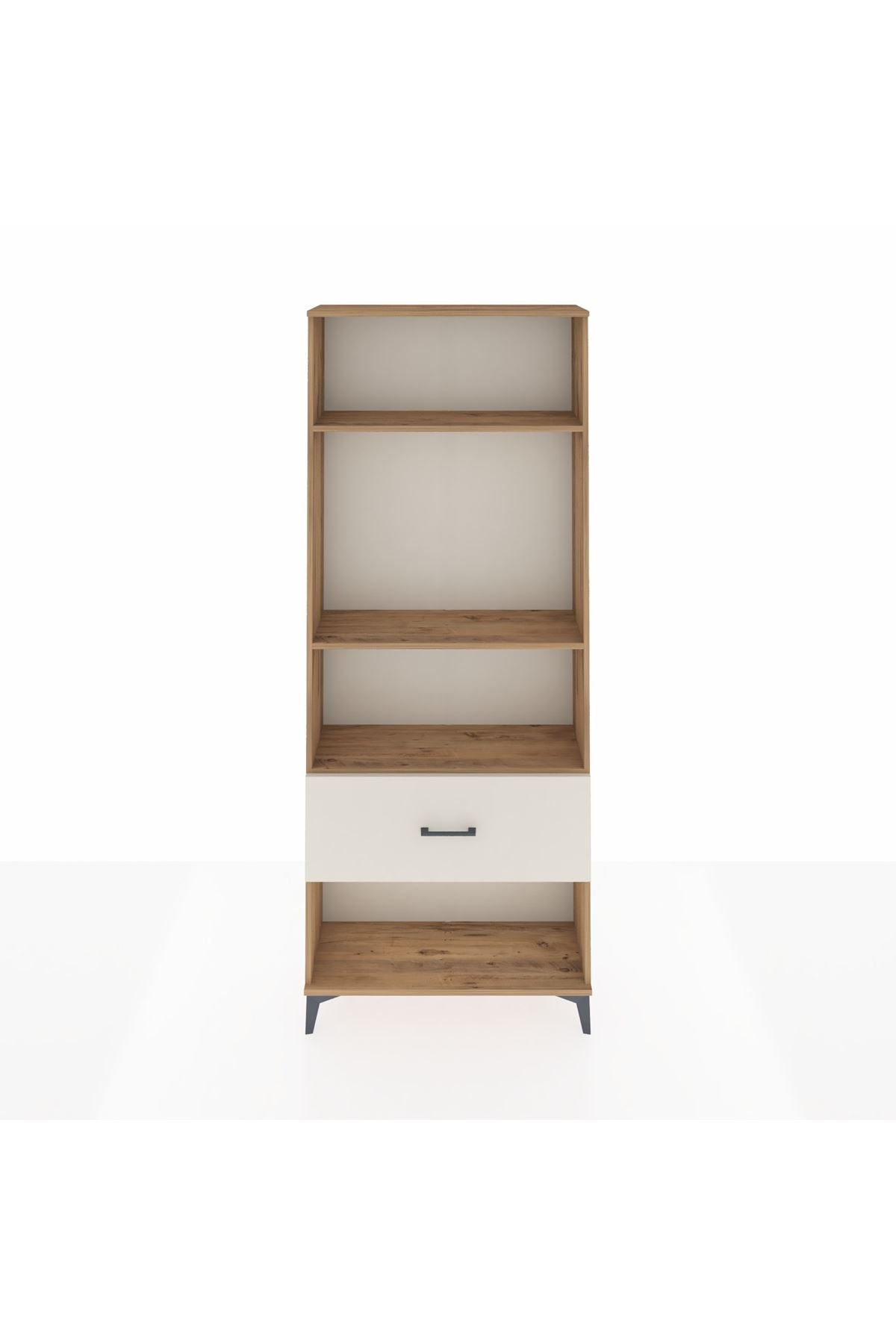 Arges Dolap 3 Raflı Tek Çekmeceli 88x30x221 Çam-Aytaşı