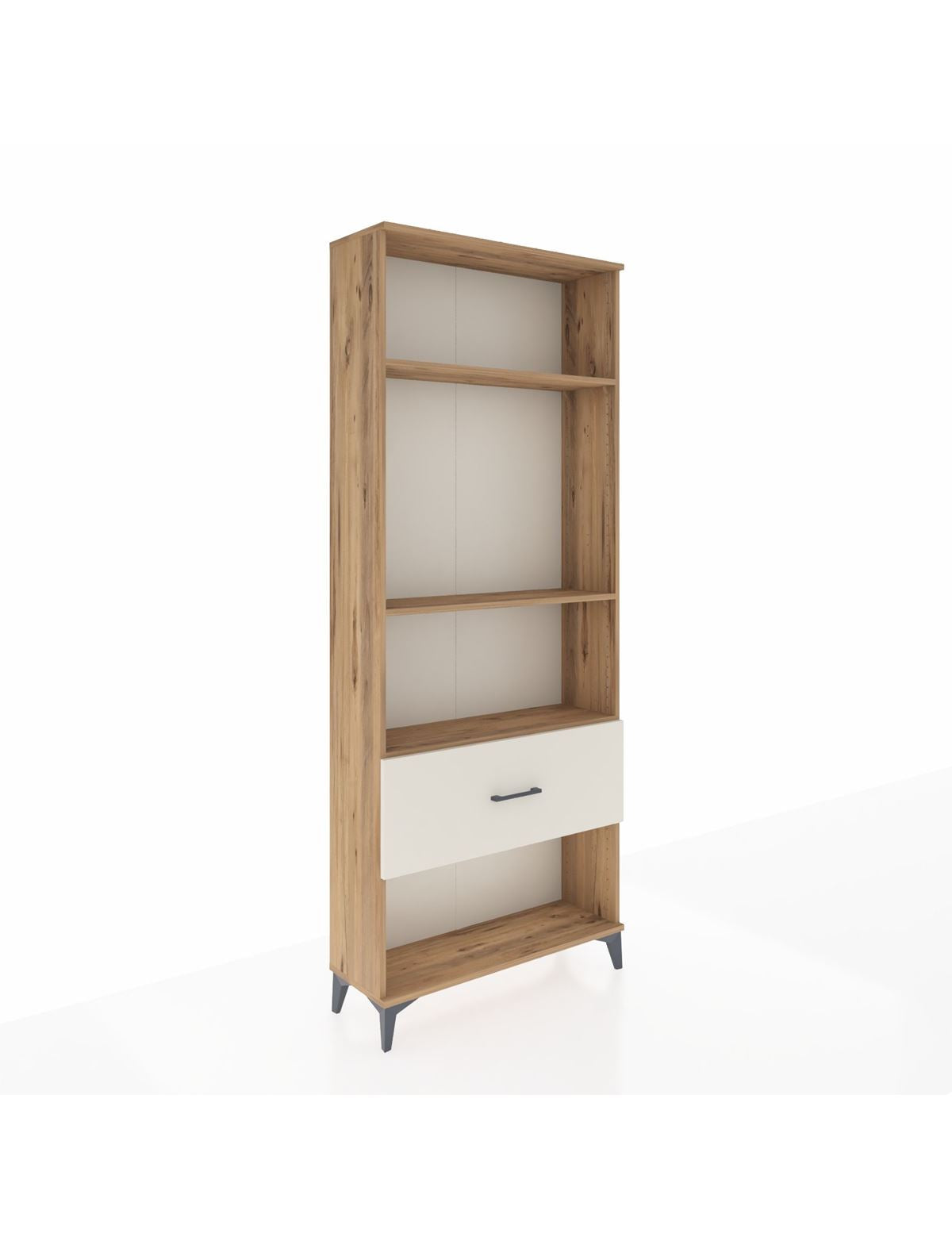 Arges Dolap 3 Raflı Tek Çekmeceli 88x30x221 Çam-Aytaşı