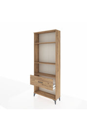 Arges Dolap 3 Raflı Tek Çekmeceli 88x30x221 Çam-Çam