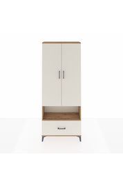 Arges Dolap 3 Raflı Tek Çekmeceli Tek Askılı 88x30x221 Çam-Aytaşı