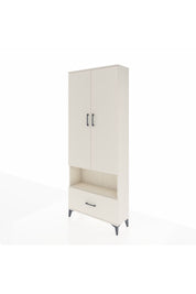 Arges Dolap 4 Raflı Tek Çekmeceli 2 Kapaklı 88x30x221 Aytaşı-Aytaşı