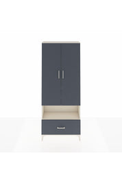 Arges Dolap 4 Raflı Tek Çekmeceli 2 Kapaklı 88x30x221 Aytaşı-Antrasit