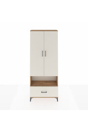 Arges Dolap 4 Raflı Tek Çekmeceli 2 Kapaklı 88x30x221 Çam-Aytaşı
