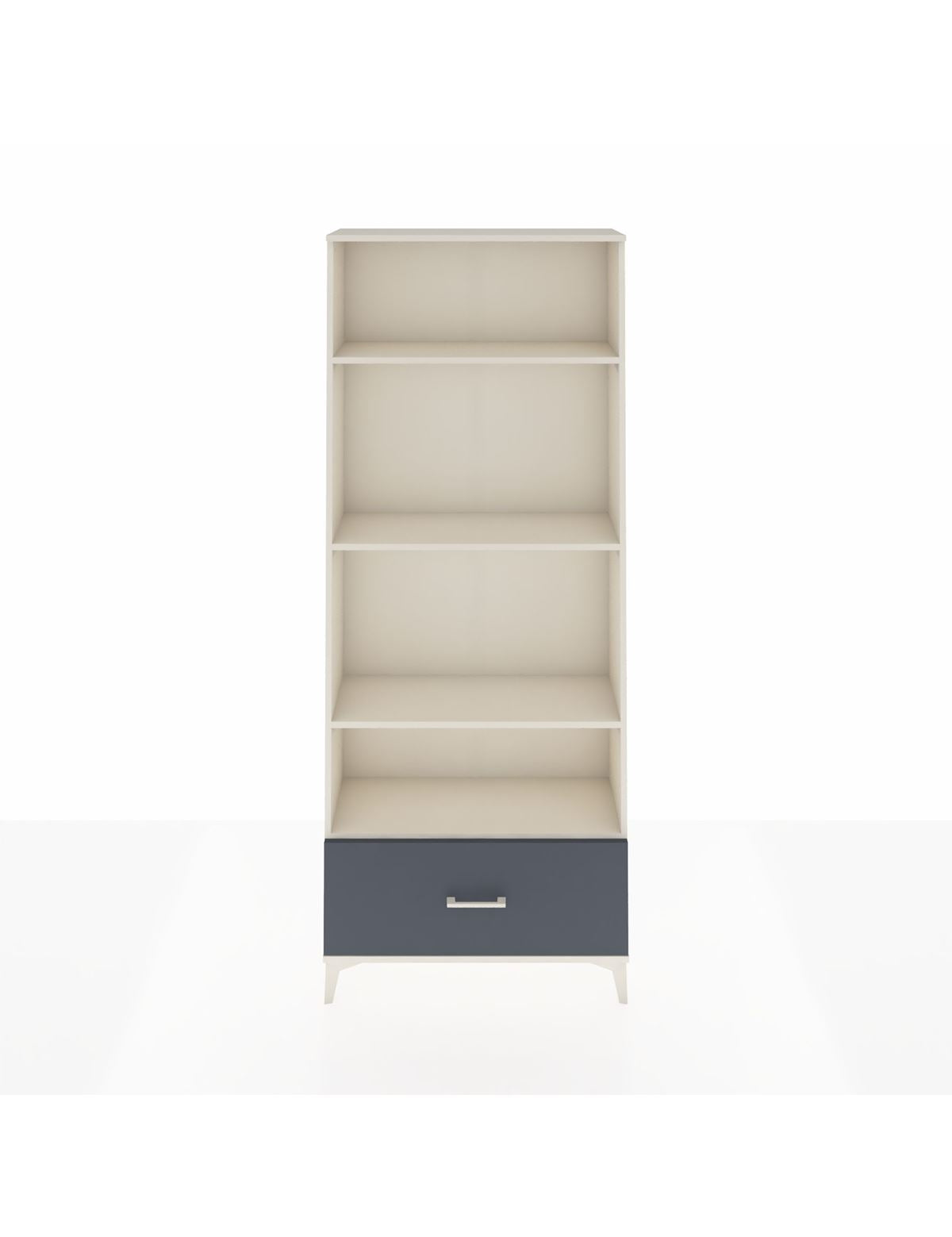 Arges Dolap 4 Raflı Tek Çekmeceli 88x30x221 Aytaşı-Antrasit