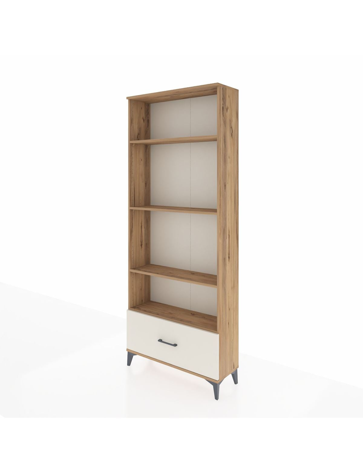 Arges Dolap 4 Raflı Tek Çekmeceli 88x30x221 - S30M069V7A