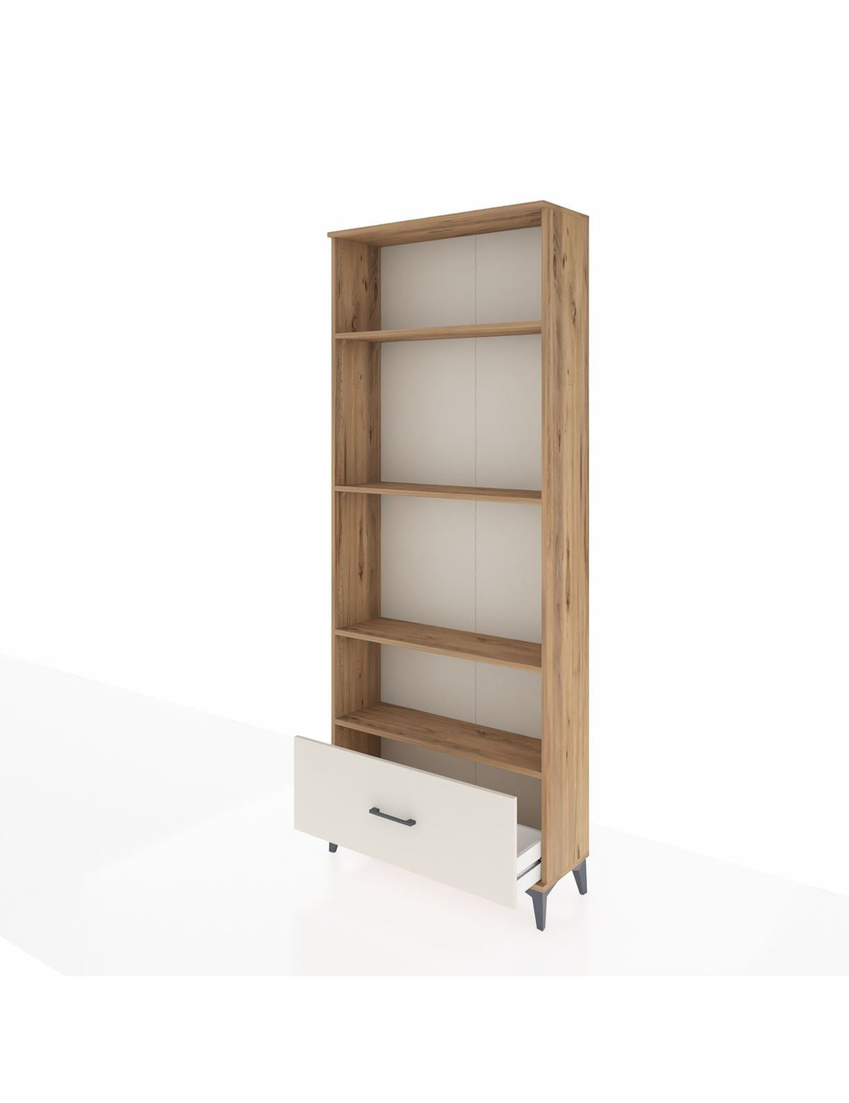 Arges Dolap 4 Raflı Tek Çekmeceli 88x30x221 - S30M069V7A