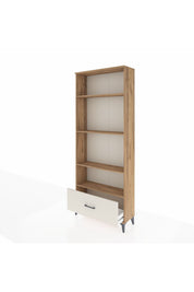 Arges Dolap 4 Raflı Tek Çekmeceli 88x30x221 Çam-Aytaşı