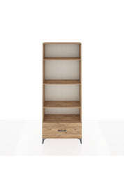 Arges Dolap 4 Raflı Tek Çekmeceli 88x30x221 Çam-Çam