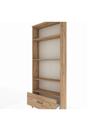 Arges Dolap 4 Raflı Tek Çekmeceli 88x30x221 Çam-Çam