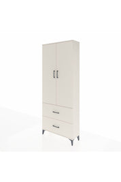 Arges Dolap 2 Raflı 2 Çekmeceli Tek Askılı 88x30x221 Aytaşı-Aytaşı