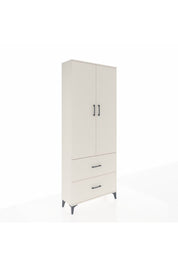 Arges Dolap 2 Raflı 2 Çekmeceli Tek Askılı 88x30x221 Aytaşı-Aytaşı