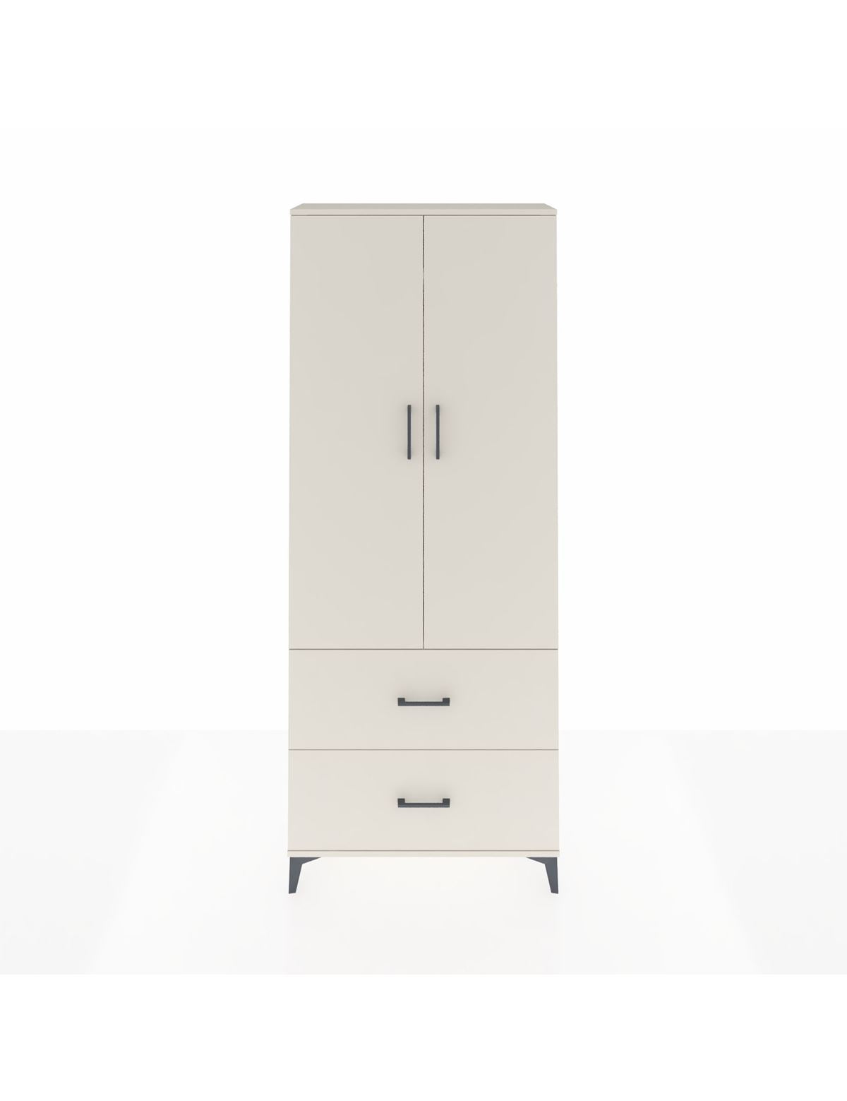 Arges Dolap 2 Raflı 2 Çekmeceli Tek Askılı 88x30x221 Aytaşı-Aytaşı