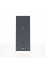 Arges Dolap 2 Raflı 2 Çekmeceli Tek Askılı 88x30x221 Aytaşı-Antrasit