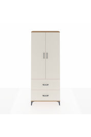 Arges Dolap 2 Raflı 2 Çekmeceli Tek Askılı 88x30x221 Çam-Aytaşı