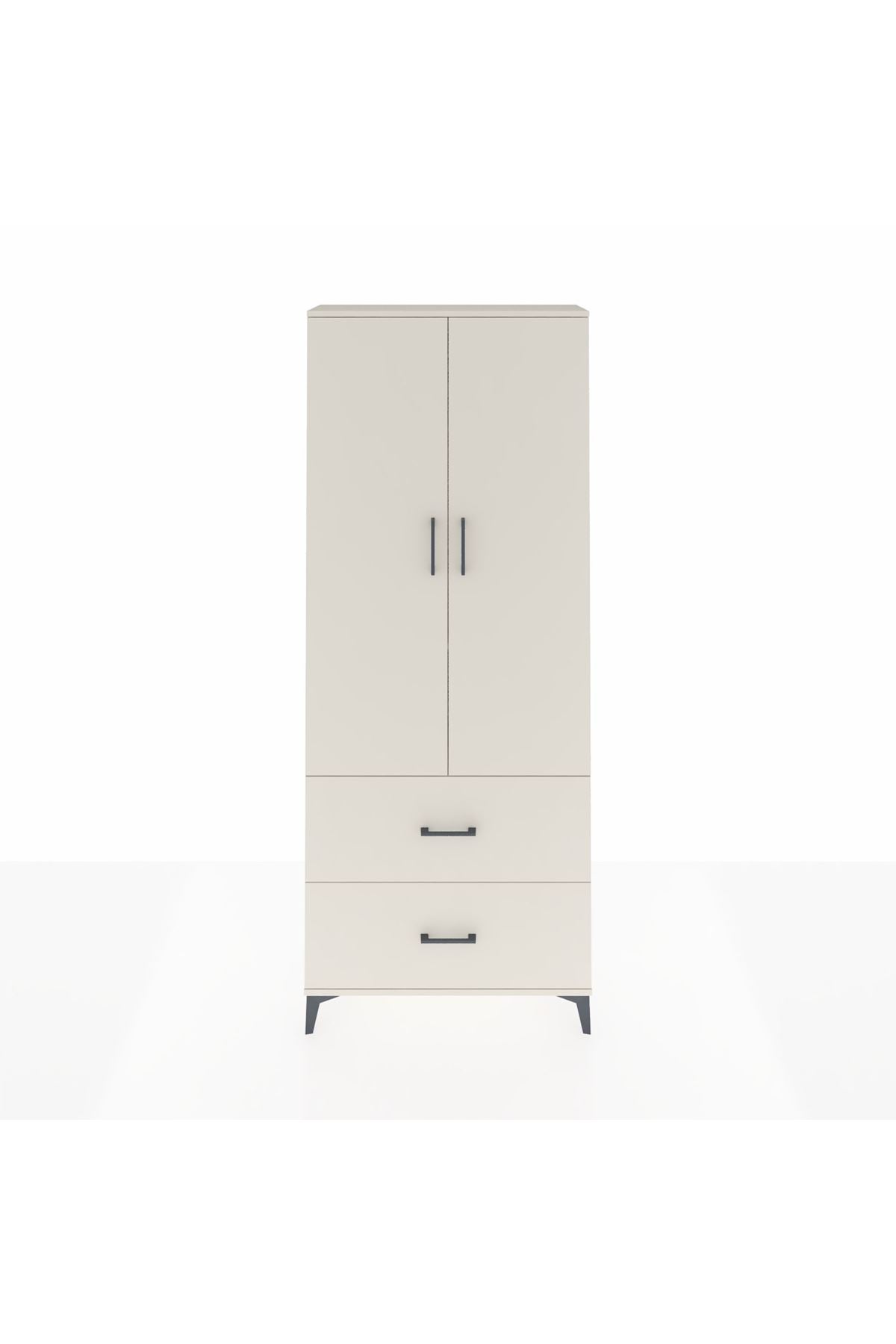 Arges Dolap 3 Raflı 2 Çekmeceli 2 Kapaklı 88x30x221 Aytaşı-Aytaşı