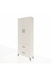 Arges Dolap 3 Raflı 2 Çekmeceli 2 Kapaklı 88x30x221 Aytaşı-Aytaşı