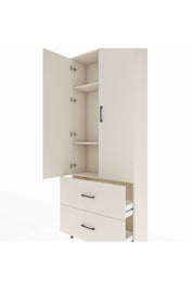 Arges Dolap 3 Raflı 2 Çekmeceli 2 Kapaklı 88x30x221 Aytaşı-Aytaşı