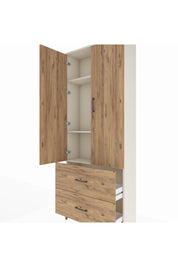 Arges Dolap 3 Raflı 2 Çekmeceli 2 Kapaklı 88x30x221 Aytaşı-Çam