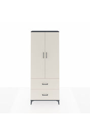 Arges Dolap 3 Raflı 2 Çekmeceli 2 Kapaklı 88x30x221 Antrasit-Aytaşı