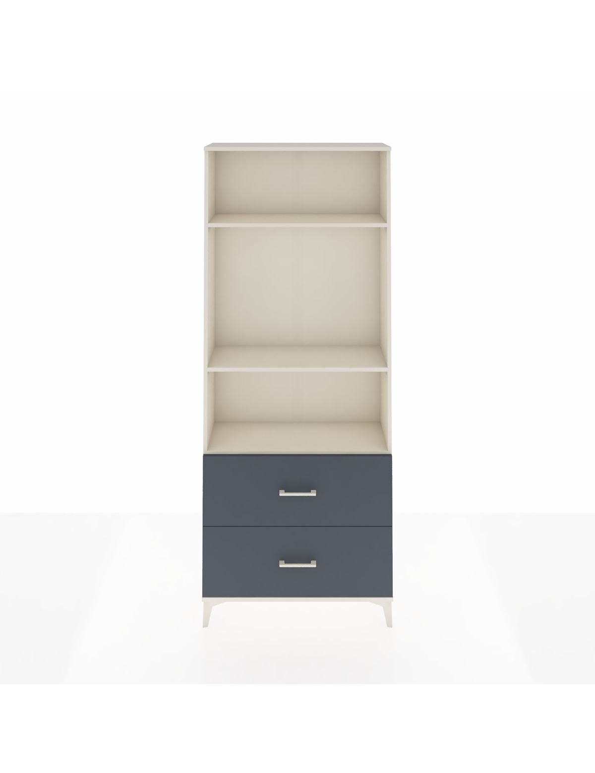 Arges Dolap 3 Raflı 2 Çekmeceli 88x30x221 Aytaşı-Antrasit