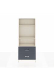 Arges Dolap 3 Raflı 2 Çekmeceli 88x30x221 Aytaşı-Antrasit