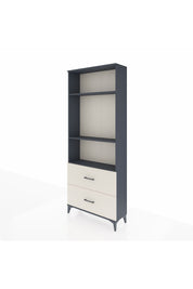 Arges Dolap 3 Raflı 2 Çekmeceli 88x30x221 Antrasit-Aytaşı