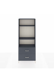 Arges Dolap 3 Raflı 2 Çekmeceli 88x30x221 Antrasit-Antrasit
