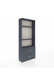 Arges Dolap 3 Raflı 2 Çekmeceli 88x30x221 Antrasit-Antrasit