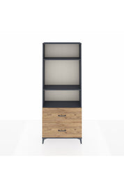 Arges Dolap 3 Raflı 2 Çekmeceli 88x30x221 Antrasit-Çam