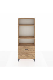 Arges Dolap 3 Raflı 2 Çekmeceli 88x30x221 Çam-Çam