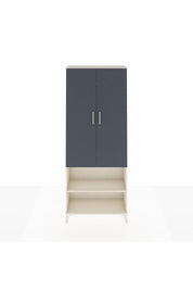 Arges Dolap 3 Raflı 2 Kapaklı Tek Askılı 88x30x221 Aytaşı-Antrasit