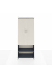 Arges Dolap 3 Raflı 2 Kapaklı Tek Askılı 88x30x221 Antrasit-Aytaşı