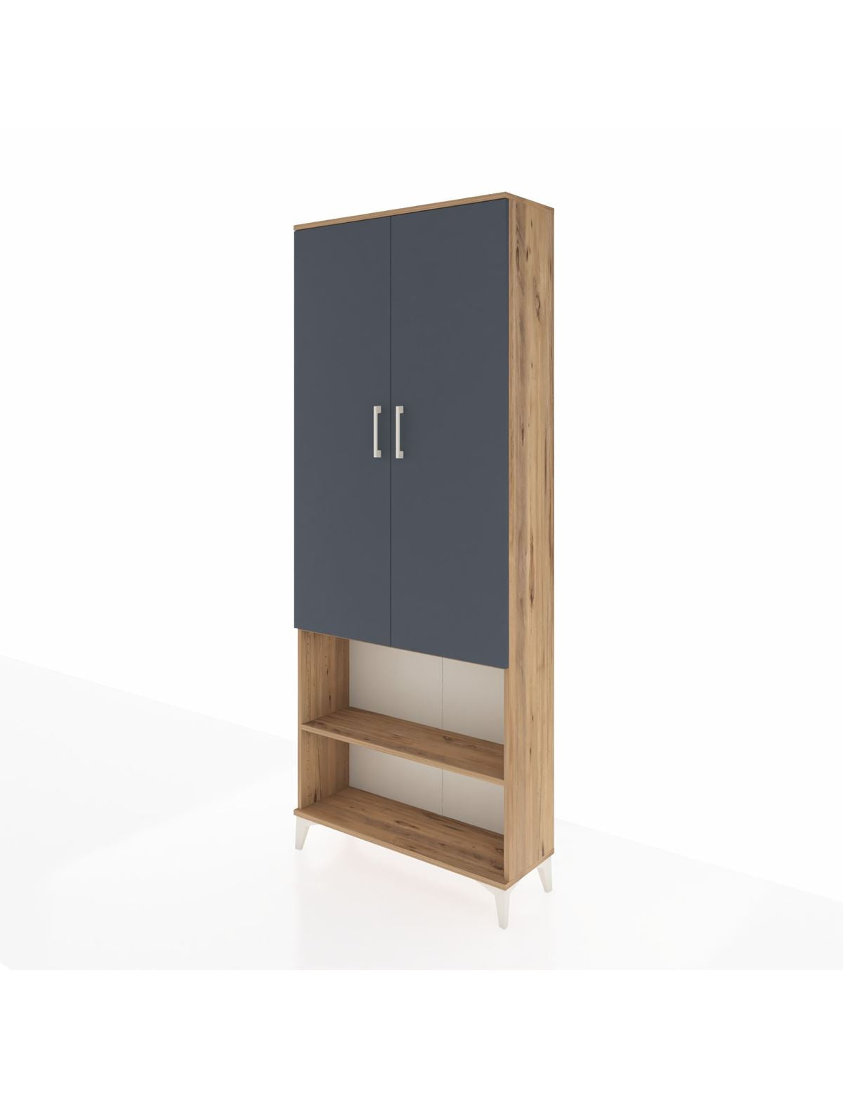 Arges Dolap 3 Raflı 2 Kapaklı Tek Askılı 88x30x221 - S30M073V8A