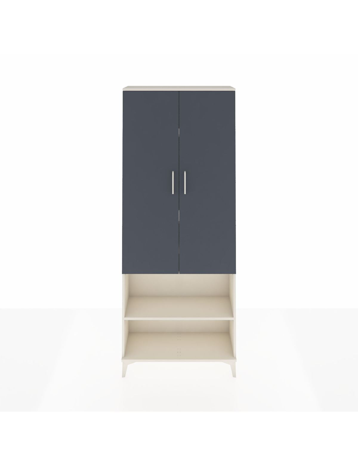 Arges Dolap 4 Raflı 2 Kapaklı 88x30x221 Aytaşı-Antrasit