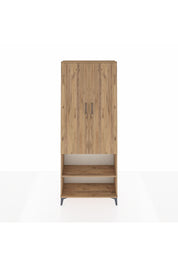 Arges Dolap 4 Raflı 2 Kapaklı 88x30x221 Çam-Çam