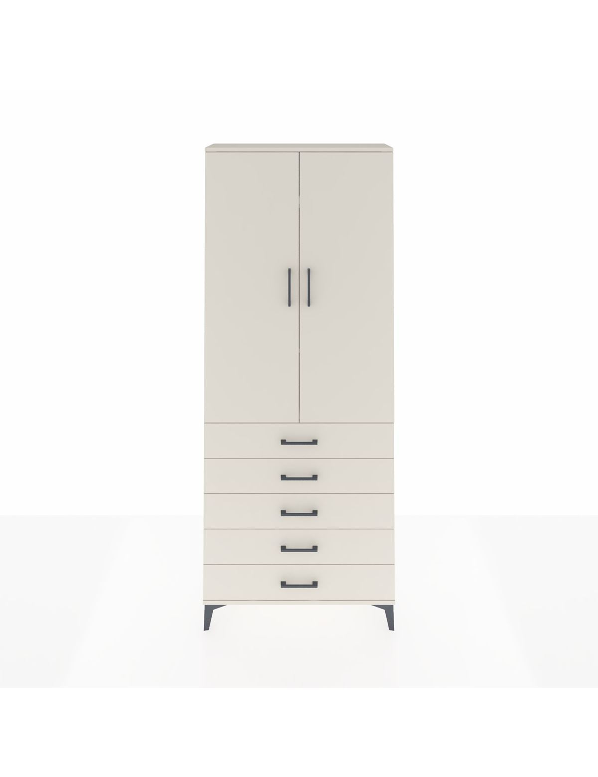 Arges Dolap 3 Raflı 5 Çekmeceli 2 Kapaklı 88x30x221 Aytaşı-Aytaşı