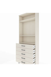 Arges Dolap 3 Raflı 5 Çekmeceli 88x30x221 Aytaşı-Aytaşı