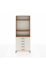 Arges Dolap 3 Raflı 5 Çekmeceli 88x30x221 Çam-Aytaşı