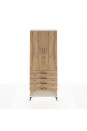 Arges Dolap 3 Raflı 4 Çekmeceli 2 Kapaklı 88x30x221 Aytaşı-Çam