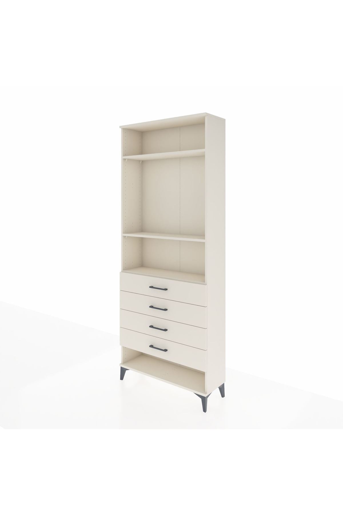 Arges Dolap 3 Raflı 4 Çekmeceli 88x30x221 Aytaşı-Aytaşı