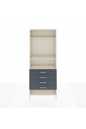 Arges Dolap 3 Raflı 4 Çekmeceli 88x30x221 Aytaşı-Antrasit