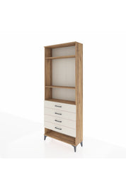 Arges Dolap 3 Raflı 4 Çekmeceli 88x30x221 Çam-Aytaşı