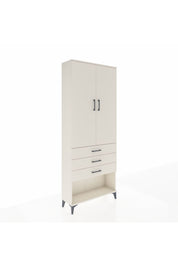 Arges Dolap 3 Raflı 3 Çekmeceli 2 Kapaklı 88x30x221 Aytaşı-Aytaşı